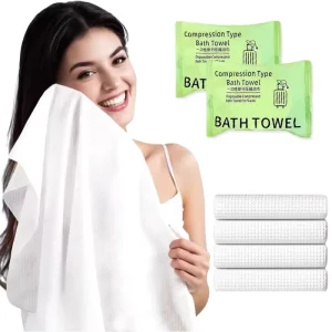 Compression Bath Towel Disposable Washcloth Water Absorption Facecloth 70*140cm Cotton Beach Towel Portable Bath Towel