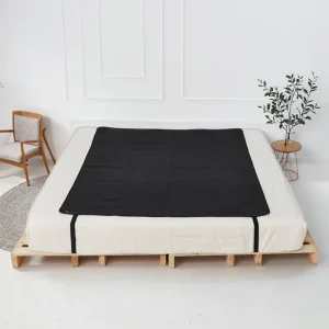 Conductive Grounding Flat Sheet Mat ESD for Earthing Sleeping Mat Fitted for Bed with 15ft Grounding Cord