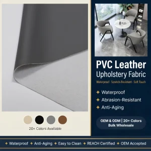 Container Order Welcome High Tensile Strength Dust Proof Non Porous Surface PVC Artificial Leather for Chair