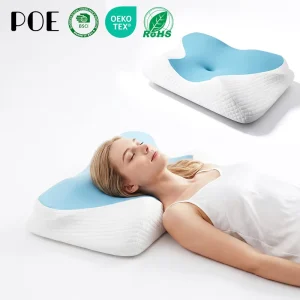 Contour Bed Pillows Memory Foam for Side Back Stomach Sleepers Ergonomic Adjustable Cervical Pillow Support Pro