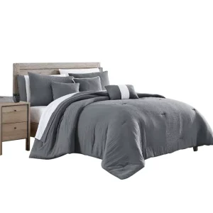 Contract Manufacturing Customized Designs Brushed Wrinkle Resistant Hypoallergenic Bedding Comforter Set OEKO TEX Certified