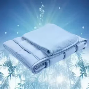 Cool Silk Summer Quilt Solid Color Machine Washable Air-Conditioning Effect Eco-friendly 100% Polyester