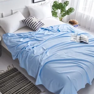 Cool Touch Throw Blanket Breathable Summer Sofa Cover Blanket for Adult Bedroom Couch