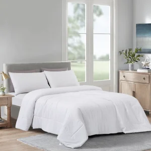 Cooling 100% Organic Bamboo Fiber Bedding Set Oeko Tex Certified Breathable Sheets for Hot Sleepers White Vendor