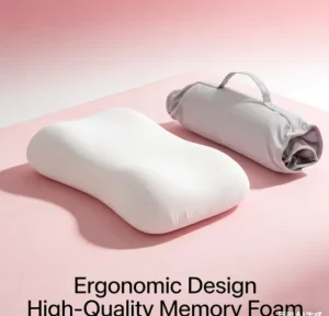 Cooling Ice Silk Memory Foam Cervical Pillow Orthopedic Neck Support for Deep Sleep Breathable Silk Case Bed Pillow