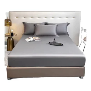 Cooling Mattress Protector Cover Summer Ice Silk Bed Sheet Set