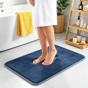 Cooling Memory Foam Bath Mat Breathable Surface Fresh Shower Floor Mat