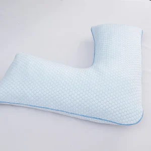 Cooling Multi function Shredded Memory Foam Pillow V Shaped Body and Head Support Pregnancy Pillow Cushion