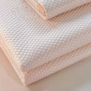 Cooling Organic 100% Polyester Knitting Mattress Fabric Blanket Heavyweight Sofa Use