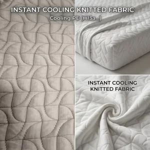 Cooling PE Jacquard Knitted Mattress Fabric Breathable Ticking for Pillow Cover Tissu De Matelas Tela