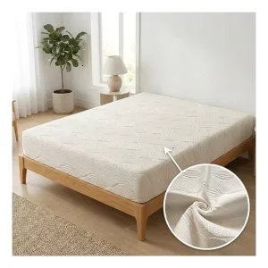 Cooling PE Jacquard Stretch Polyester Knitting Mattress Fabric Ice Silk for Mattress and Pillow Use