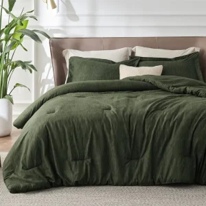 Cooling & Warm Beige Reversible All-Season Soft Eco-Friendly 3-Piece Bed Set 1 Comforter + 2 Pillowcases