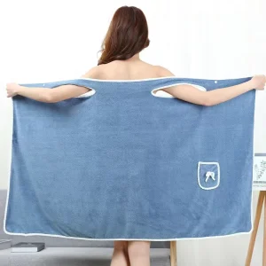 Coral Fleece Body Scrub Towel Women Bath Towel Logo Dress Skirt Big Towel Strong Water Absorption Microfiber Adult Plaid Knitted