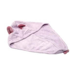 Coral Fleece Cloud Bath Towel Thickened Microfiber Hair Drying Cap Absorbent and Non-Shedding