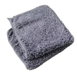 Coral Fleece Edgeless Microfiber Car Towel Ultra Absorbent Plush Cleaning Cloth for Auto Washing Polishing Drying