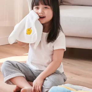 Coral Fleece Face Bath Towels for Kids Thick Absorbent Soft Hair Drying Towels Lint Free