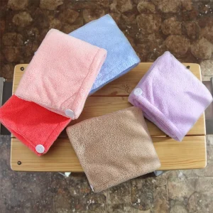 Coral Fleece Hair drying Towel Cap Microfiber Hair Towel Luxury Wraps Magic Fast Dry Towel Hair drying Cap