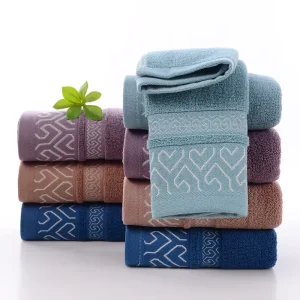 Coral Fleece Hotel Towels Soft Pure Cotton Washcloths Highly Absorbent Spa and Bathroom Towels for Hotel Home Use