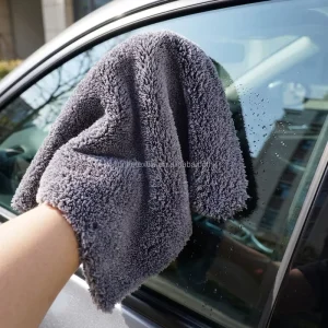 Coral Fleece Microfiber Car Detailing Towels Lint Free Car Towels for Auto Glass Windshield Washing & Home Cleaning