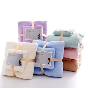 Coral Fleece Microfiber Hand Towels Coral Fleece Towel 2 in 1 Coral Fleece Towel