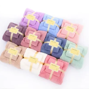 Coral Fleece Mother and Child Set Trimmed Bath Towels Absorbent Advertising Promotional Gifts