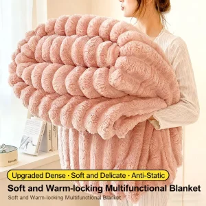 Coral Fleece Thorw Blanket Polyester Soft Warm Modern Bed Blankets for Winter Bedding Home & Gift Customizable