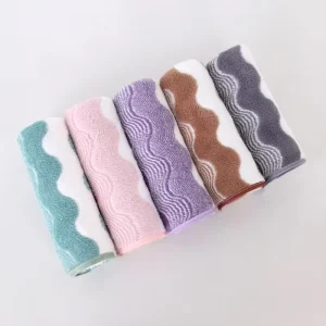 Coral Fleece Towel Double Sided Laminated Edge Wrapping Extra Thick Highly Absorbent Lint Free Soft Skin Friendly Solid Home Spa