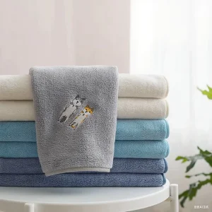 Coral Fleece Velvet Microfiber Fluffy Soft Skin Friendly Eco Friendly Bath Washcloths Face Towels Highly Absorbent Quick Dry