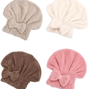 Coral Fleece Woven Super Absorbent Ultra Fine Fiber Quick Dry High Quality Women’s Towel Headscarf 23x28cm Hair Drying