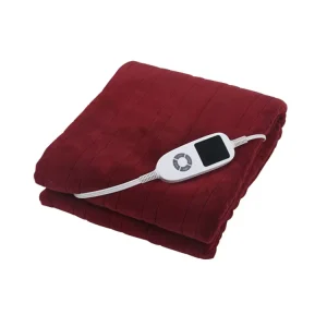 Coral Flocking Polyester Electric Heating Blanket Adjustable Thermostat Overheat Protection Household Use