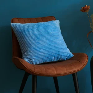 Corduroy Velvet Woven Back Soft Decorative Throw Pillow Cover Solid Square 45x45cm Washable No Filling for Sofa Couch Bed Chair