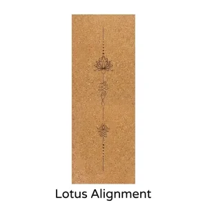 Cork Rubber Yoga Mat Eco Friendly Non Slip for Fitness Gym and Home Exercise Unisex 183x68cm Includes Carrying Strap and Bag