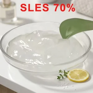 Cosmetic Detergent Raw Material SLES Sodium Lauryl Ether Sulfate High Purity Commercial Grade Quickly Remove Grease Stains Soap