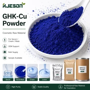 Cosmetic Grade High Purity 99% CAS 130120-57-9 GHK Cu Blue Copper Peptide Powder