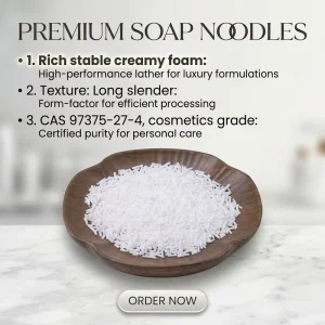 Cosmetic Grade SCS Sodium Coco Sulfate Noodles CAS 97375 27 4 High Purity Grade (99% 99.9%) White Detergent Raw