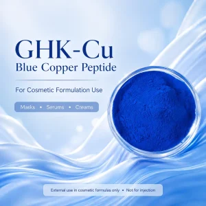 Cosmetic Grade Tripeptide-1 Copper (GHK-Cu) High Purity Powder CAS 49557-75-7 Cosmetic Raw Material for Skin Care 1g 10g 100g