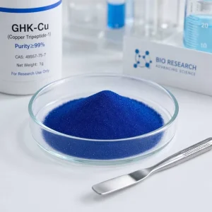 Cosmetic Raw GHK Cu Peptide Powder 99% Blue GHK CU Copper Peptide Powder