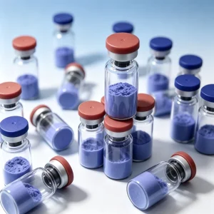 Cosmetic Raw Material 99% High Purity Blue Copper GHK Cu Bulk Supply Low Price