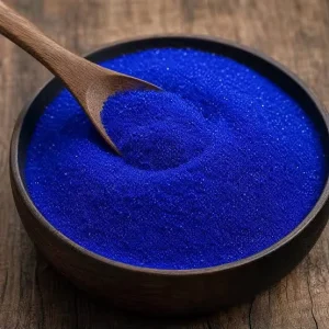 Cosmetics Grade GHKCU Raw Copper Powder 99% GHK CU Purity Blue Lyophilized Powder