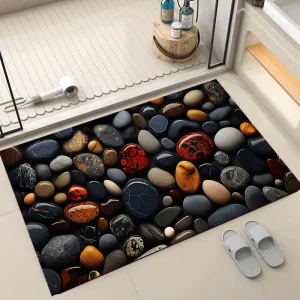 Cost Effective Super Absorbent Bath Mat Non Slip Diatom Mud Bathroom Rug Quick Drying Kitchen Entrance Custom Door Mats