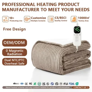 Cosy Flannel Fleece Electric Heating Blanket Warm Heated Blanket for Winter Use GS Certified US UK Plugs Home Use
