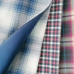 Cotton 100% Yarn Dyed Twill Check Woven Double Faced Heavyweight Tear-Resistant Fabric for Plaid Shirt Dress