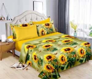 Cotton 6 Pieces Bed Sheet Set Africa Market Bedding Set