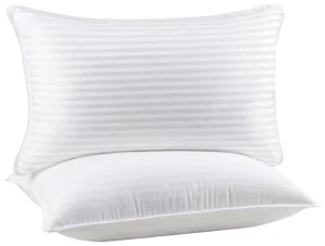 Cotton Bed Pillows for Sleeping King Size Cooling Hotel Quality Back Stomach Side Sleepers Body Support