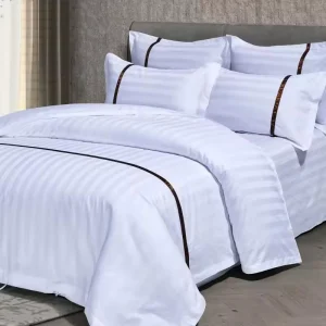 Cotton Bedding Sheet White Bed Sheet Set Queen King Size 200 Thread Count Hotel Customized Size Bed Sheet