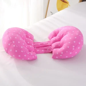 Cotton Butterfly U Shaped Maternity Pillow for Pregnant Women Sleeping Nursing Support