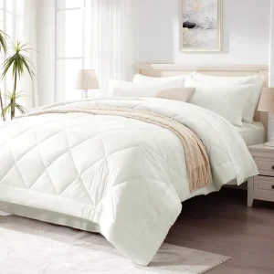 Cotton Cover Soft Alternative Comforter Set Washable Eco Friendly Polyester Fiber Filling Breathable Hotel Home