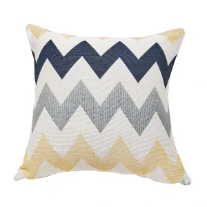 Cotton Decorative Embroidery Throw Pillow for Reading & Bed Rest