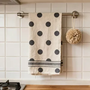 Cotton Digital Full Color Printing Hanging Kitchen Towel Custom Pattern Dish Tea Towel