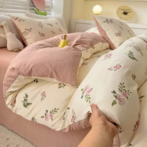 Cotton Duvet Cover Set Bedding Set Duvet Cover Bed Sheet Pillowcase Bedding Set